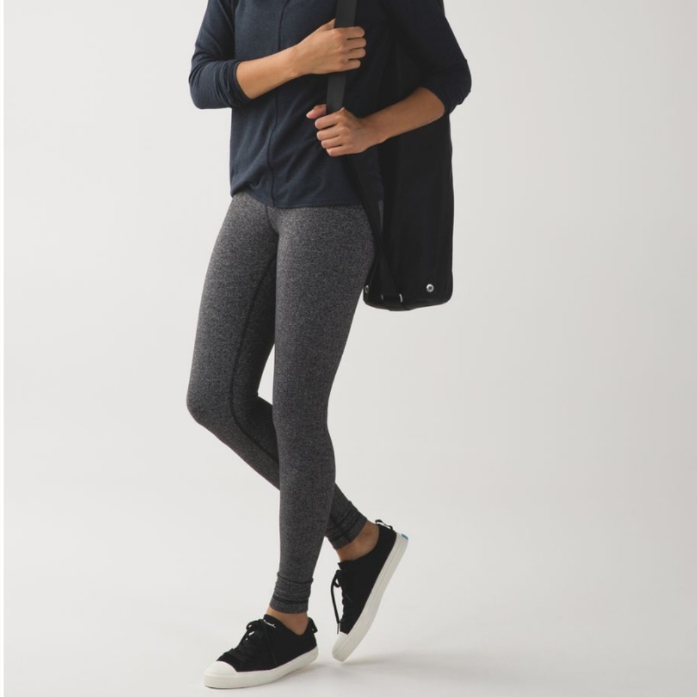 Lululemon Wunder Under Pant III heathers black